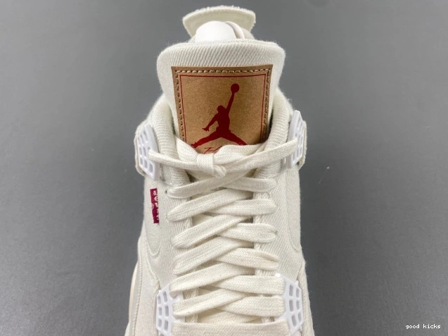 Rep x Levi's Air 'White' 4 Jordan AO2571-100 0820